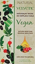 Воскові смужки для депіляції тіла - Velvetic Vegan Fruity Wax Strips — фото N2