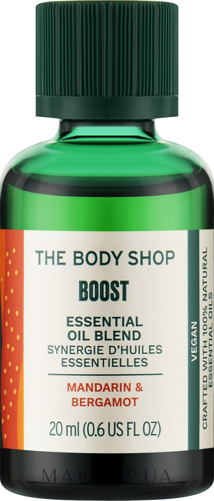 Суміш ефірних олій "Бергамот та мандарин". Заряд енергії - The Body Shop Boost Essential Oil Blend — фото 20ml