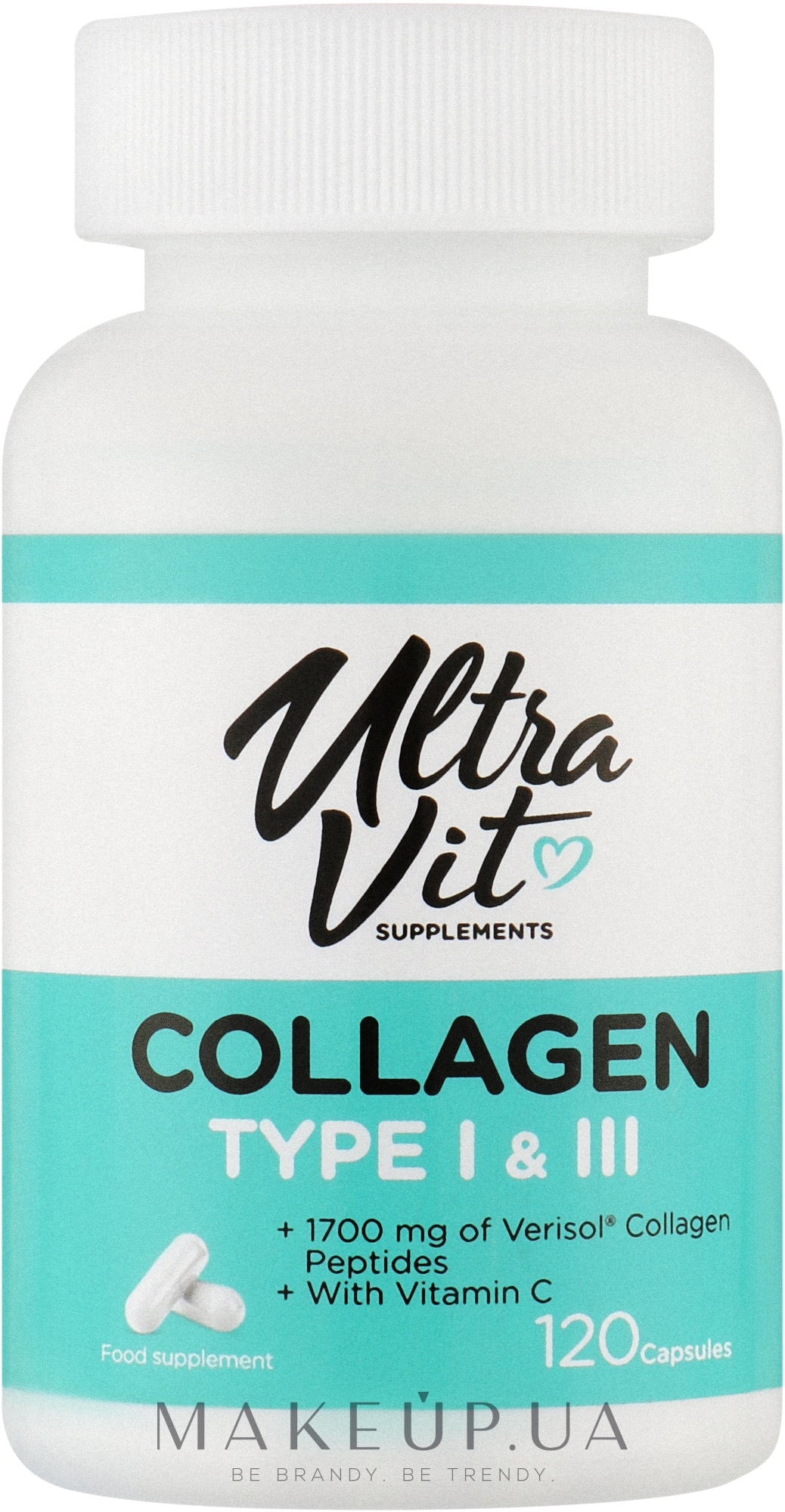 Харчова добавка "Колаген" - UltraVit Collagen Type I & III — фото 120шт