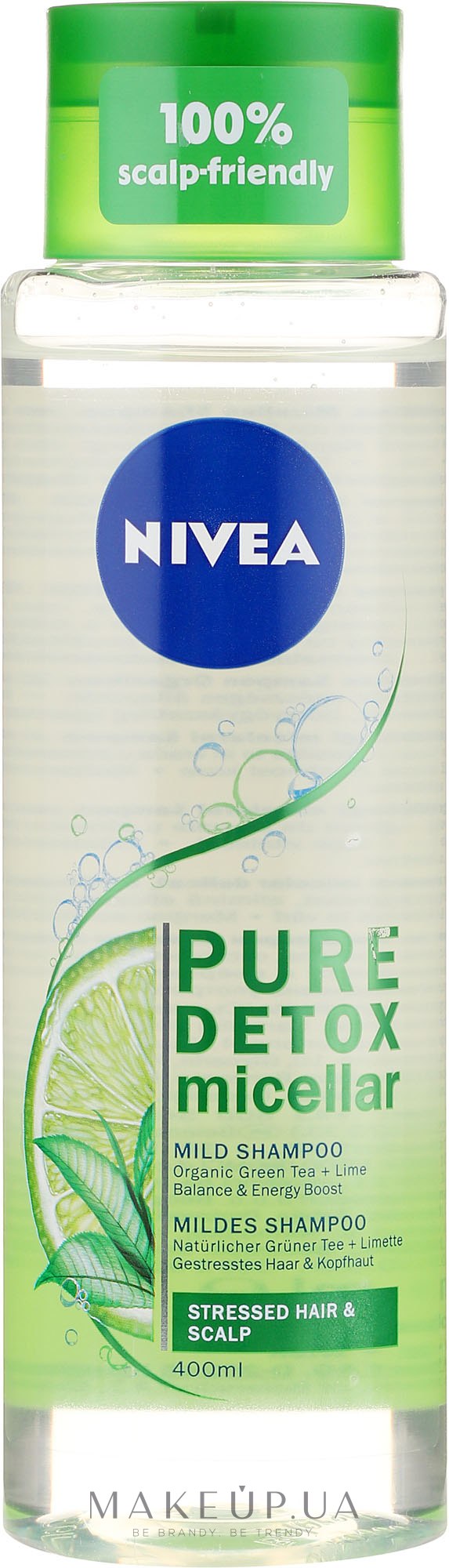 Мицеллярный шампунь "Детокс" - NIVEA Pure Detox Micellar Shampoo — фото 400ml