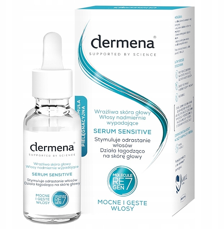 Сыворотка стимулирующая рост волос - Dermena Serum Sensitve — фото N1