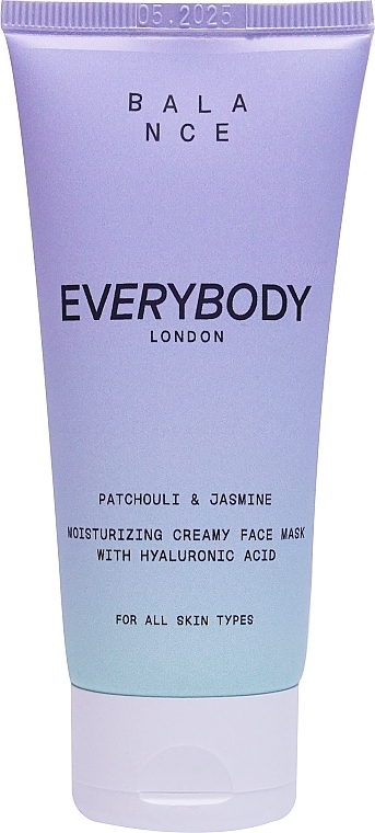 Увлажняющая маска для лица «Пачули и жасмин» - EveryBody Balance Moisturizing Creamy Face Mask Patchouli & Jasmin — фото N1