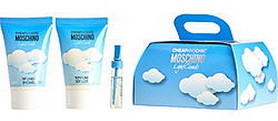 Moschino Cheap & Chic Light Clouds - Набор (edt/1.5ml + b/lot/25ml + sh/gel/25ml) — фото N1