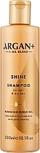 Шампунь для блеска сухих и тусклых волос - Argan+ Shine Shampoo Hawaiian Kukui Oil — фото N1