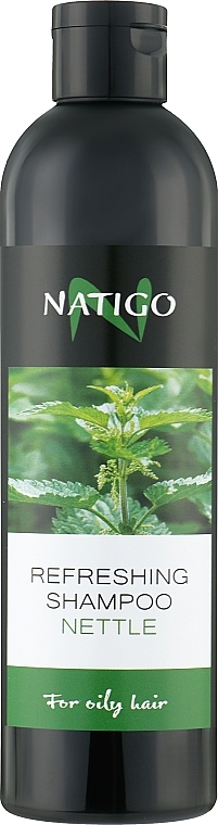 Шампунь освежающий для жирных волос "Крапива" - Natigo Refreshing Shampoo — фото N2
