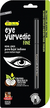 Олівець для очей - Himalaya dal 1989 Ayurvedic Line Fine Kajal Liner — фото N1