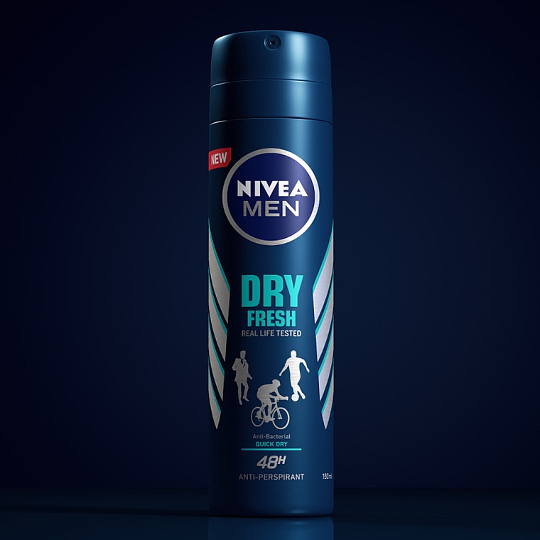 Дезодорант-антиперспирант спрей для мужчин - NIVEA MEN Dry Fresh Antiperspirant Deodorant Spray — фото N6
