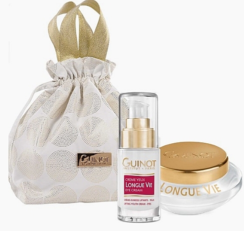 Набір - Guinot Longue Vie Skincare Gift Set (eye/cr/15ml + cr/50ml) — фото N1