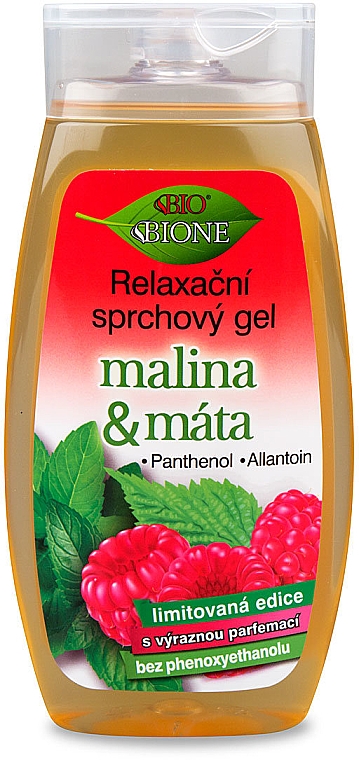 Гель для душа - Bione Cosmetics Relaxing Shower Gel Raspberries And Mint — фото N1