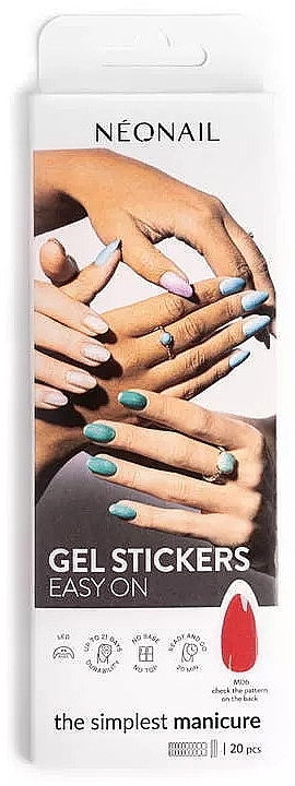 Набір гелевих наліпок для нігтів - NeoNail Professional Gel Stickers Easy On — фото N1