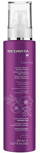 Спрей запечатывающий кутикулу для окрашенных волос - Medavita Luxviva Color Fixative Sealing Spray — фото N2