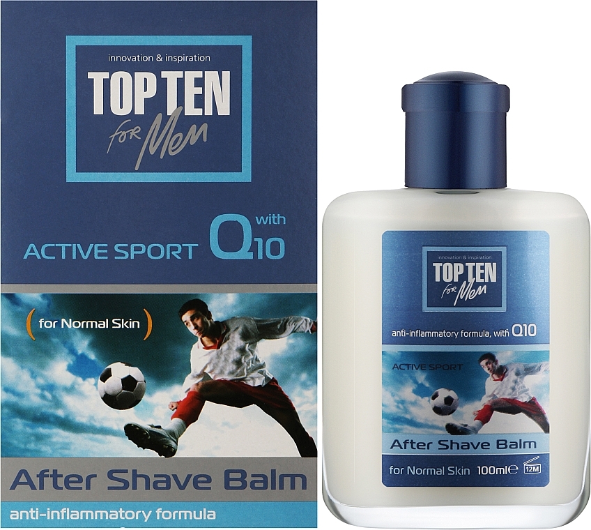 Бальзам після гоління "Active Sport Q10" - Top Ten For Men After Shave Balm — фото N2