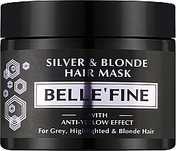 Парфумерія, косметика Маска для волосся "Silver & Blonde" - Belle’Fine