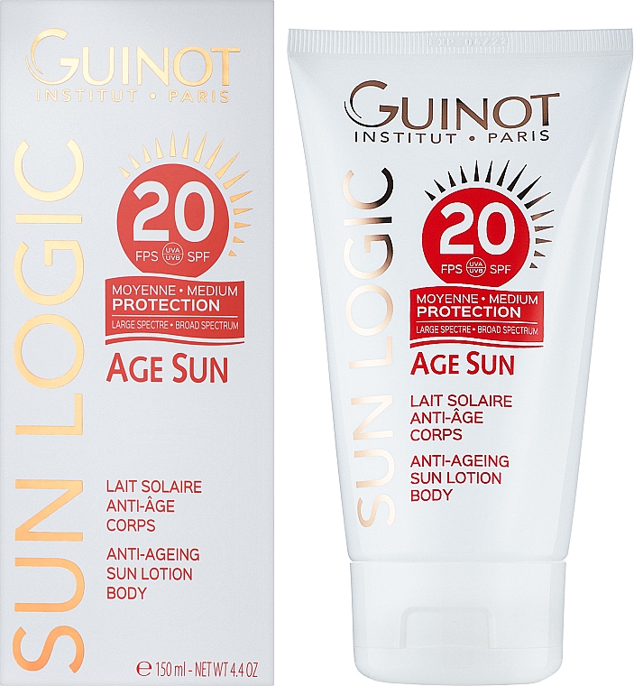 Антивіковий лосьйон від сонця для тіла - Guinot Age Sun Anti-Ageing Sun Lotion Body SPF20 — фото N2