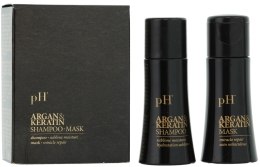 Парфумерія, косметика Набір - pH Laboratories Argan&Keratin (shm/15ml + mask/15ml)