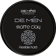 Профессиональная стайлинговая матовая глина для укладки волос и бороды - DeMira Professional DeMen Matte Clay — фото N1