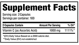 Капсулы "Витамин С" - Revive MD Vitamin C 200 Vegetarian Capsules — фото N2