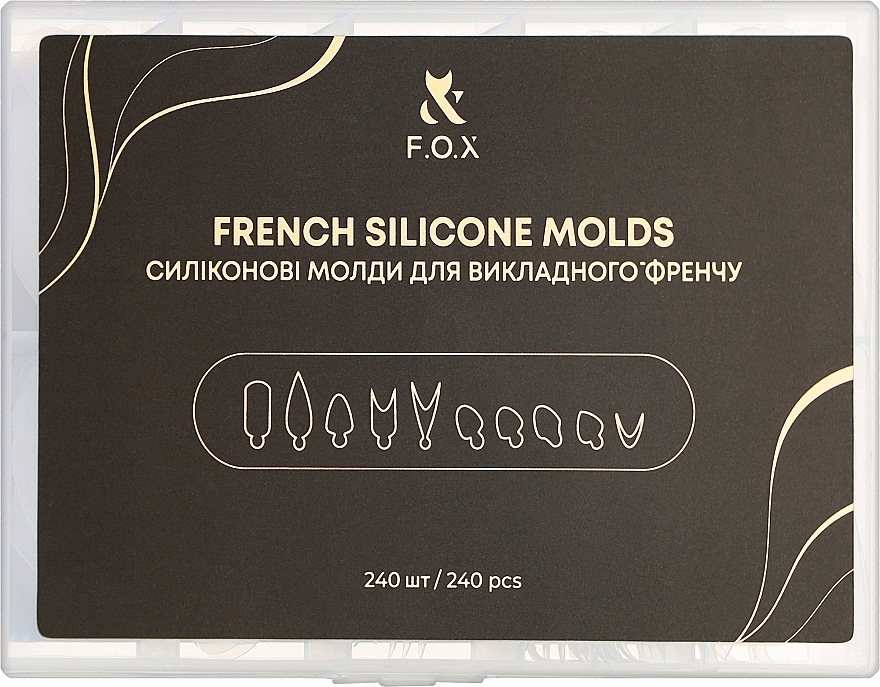 Силиконовые молды для выкладного френча - F.O.X French Silicone Molds — фото N1