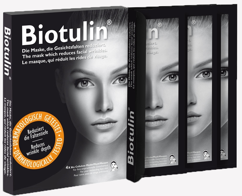 Антивозрастная маска для лица - Biotulin Bio Cellulose Mask  — фото 4x8ml