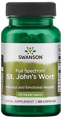 Травяная добавка "Экстракт зверобоя", 375 mg - Swanson St. John's Wort  — фото N1