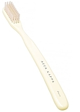 Духи, Парфюмерия, косметика Зубная щетка средняя, молочная - Acca Kappa Vintage Tooth Brush Medium Natural Bristles Ivory White Color