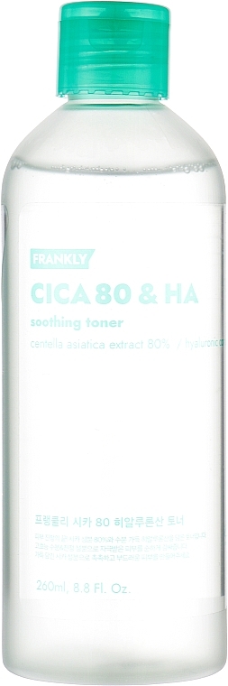 УЦІНКА Тонер заспокійливий з комплексом центелли - Frankly Cica 80 & HA Soothing Toner * — фото N1