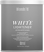 Освітлювач для волосся "White Lightener" - Aloxxi Blonde78 — фото N1