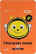 Тканинна живильна маска "Бджілка" - CLIV Character Mask Bee — фото N1