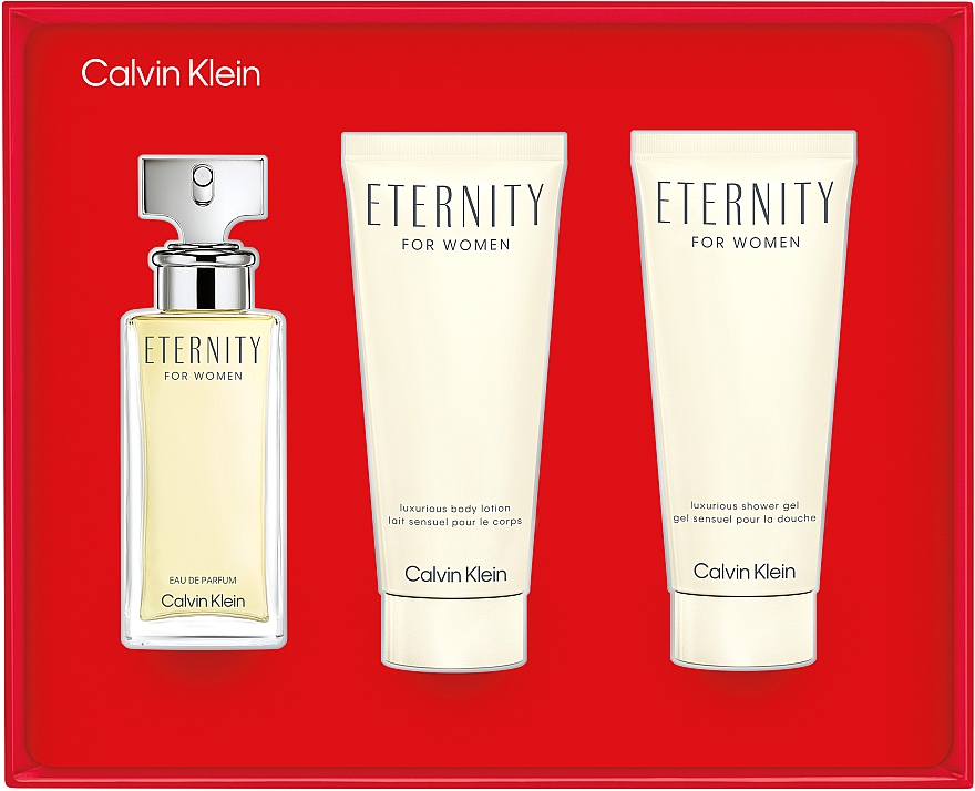 Calvin Klein Eternity For Women - Набор (edp/50 ml + b/lot/100 ml + sh/gel/100 ml) — фото N2