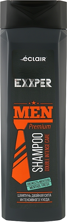 Шампунь для волос "Двойная сила для интенсивного ухода" - Eclair Exxper Men Shampoo — фото N1