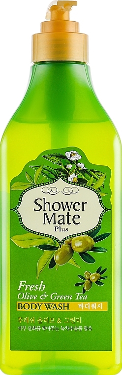 УЦЕНКА Гель для душа "Оливки и зеленый чай" - KeraSys Shower Mate Body Wash Fresh Olive & Green Tea* — фото N1