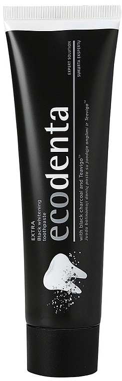 Отбеливающая зубная паста с черным углем - Ecodenta Extra Toothpaste — фото N2