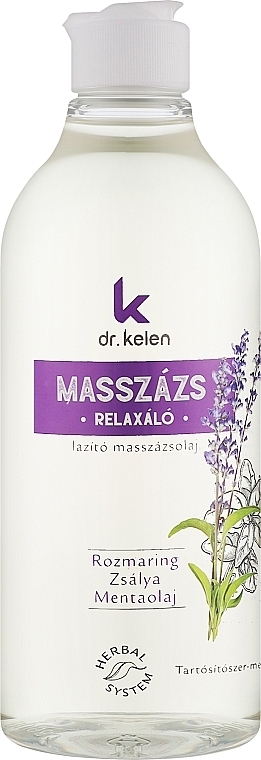 Расслабляющее массажное масло - Dr.Kelen Relaxing Massage Oil — фото N1