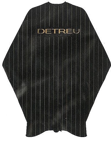 Парикмахерская накидка, черная с золотыми полосами 135x150 см - Detreu — фото N1