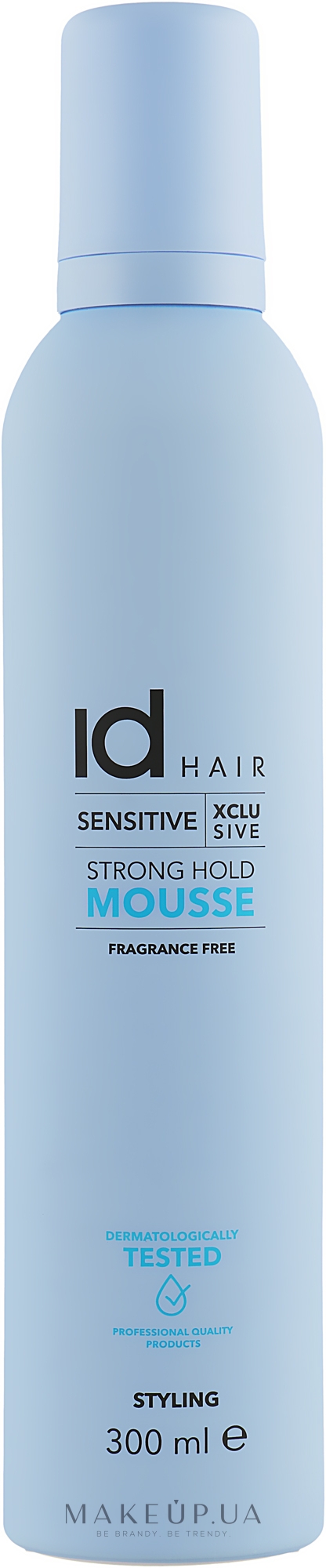 Мусс для фиксации и объема - idHair Sensitive Xclusive Mousse Strong Hold — фото 300ml