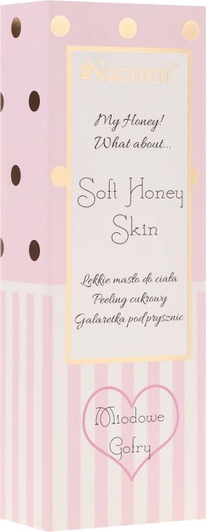 Набір - Nacomi Soft Honey Skin (gel/100g + oil/100g + scrub/200g) — фото N1
