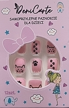 Парфумерія, косметика Накладні самоклейні нігті для дітей "Коти", 971 - Deni Carte Tipsy Kids