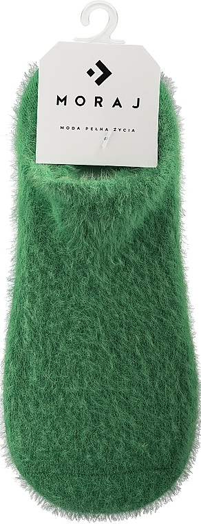 Шкарпетки жіночі низькі "альпака", зелені - Moraj — фото N1