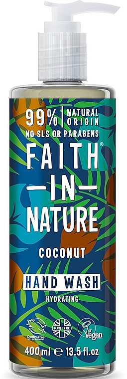 Жидкое мыло для рук "Кокос" - Faith in Nature Coconut Hand Wash — фото N1