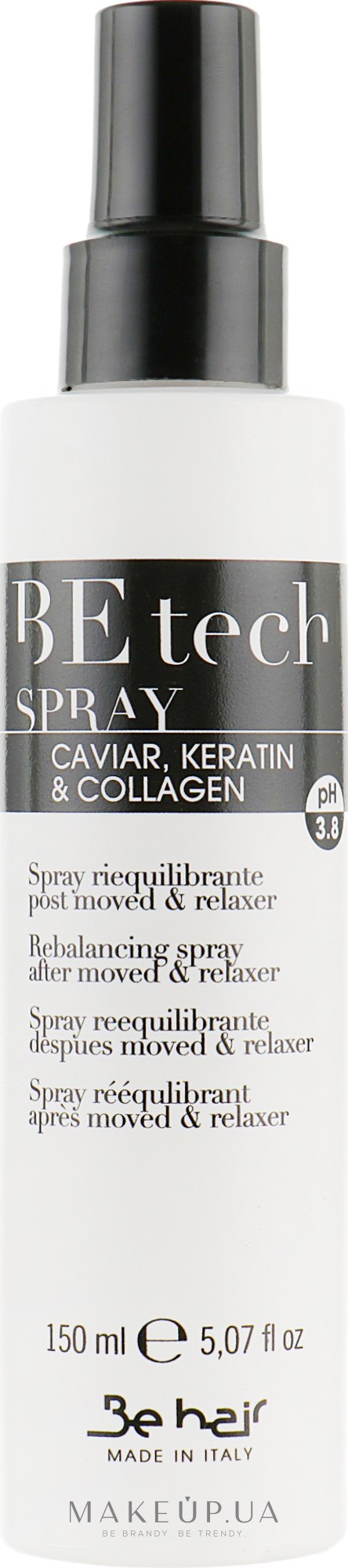 Восстанавливающий спрей после химических процедур - Be Hair Be Tech Rebalancing Spray — фото 150ml