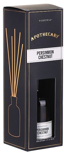 Аромадиффузор - Paddywax Apothecary Glass Reed Diffuser Persimmon & Chestnut — фото N2