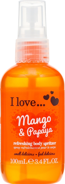 Освежающий спрей для тела - I Love... Mango & Papaya Body Spritzer