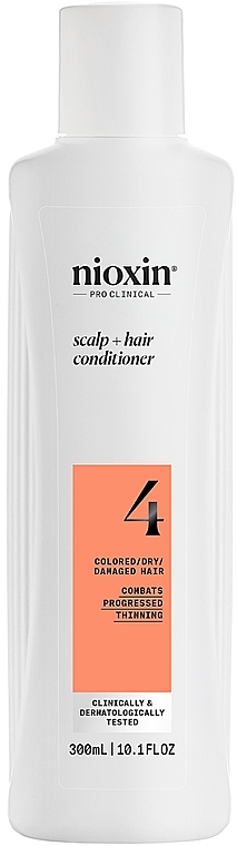 Бальзам для ухода за кожей головы и окрашенными волосами - Nioxin Pro Clinical System 4 Scalp + Hair Thickening Conditioner — фото N1