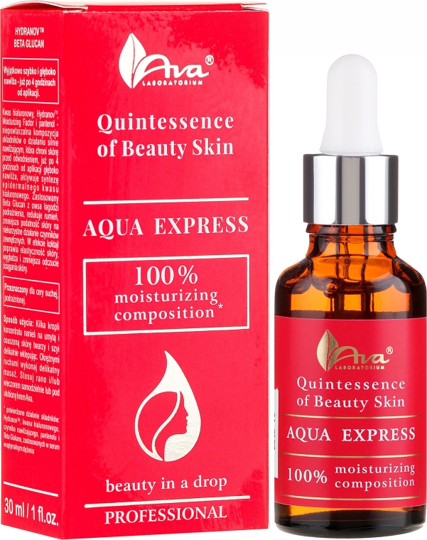 Увлажняющая сыворотка для лица - Ava Laboratorium Quintessence Of Beauty Aqua Express Serum — фото N1