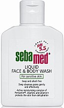 Духи, Парфюмерия, косметика Очищающее средство для лица и тела - Sebamed Sensitive Skin Liquid Face and Body Wash (мини)