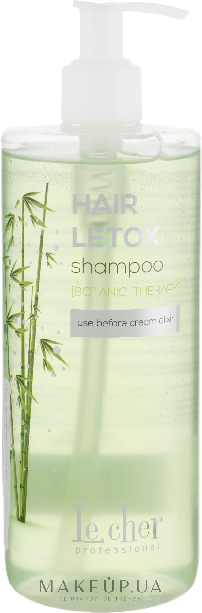 Шампунь восстанавливающий с керамидами и экстрактом бамбука - Lecher Hair Letox Shampoo — фото 500ml