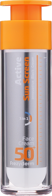 Активный солнцезащитный крем для лица 3 в 1 - Frezyderm Active Sun Screen Face Cream Spf50+ — фото N2