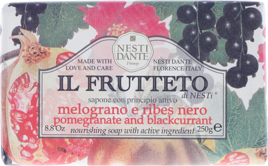 Мыло "Гранат и черная смородина" - Nesti Dante Il Frutteto Soap — фото N1