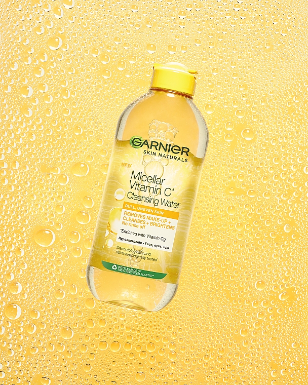 Мицеллярная вода с витамином С для тусклой кожи лица с эффектом сияния - Garnier Skin Naturals Vitamin C Micellar Cleansing Water — фото N6