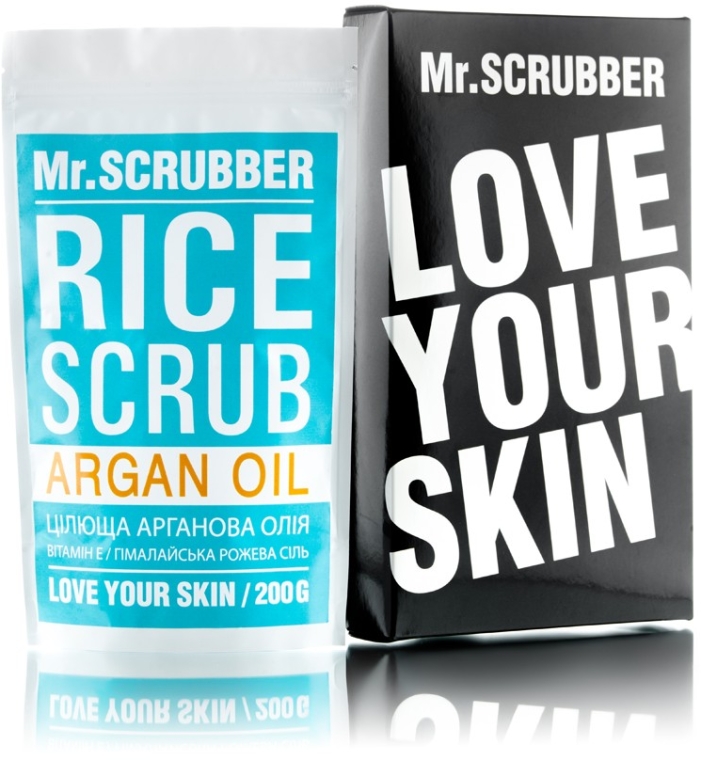 Рисовый скраб для тела с аргановым маслом - Mr.Scrubber Rice Scrub Argan Oil — фото N1